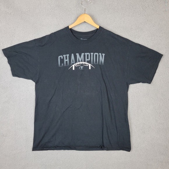 Champion Other - Champion Gear Mens 2XL Graphic Logo Black T Shirt Short Sleeve Fantasy Football